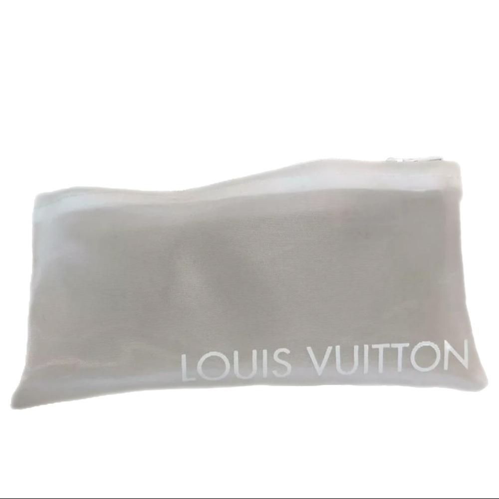 Louis Vuitton Vintage Lucite Hair Tie Cube bobble Set of 2 With Carrying Pouch - Picture 4 of 11
